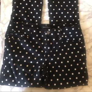 WHBM Polka Dot Slim Ankle Jeans
